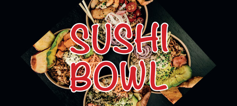Streetfood market Sushi Poke bowl